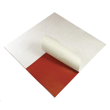 Sheet Rubber, 3/16, 6 X 6 Tape SBR Red, 1507-3/16PTAPE
